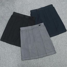 Skirts Women Girls High Waisted Pleated Skater Tennis School Skirt Uniform A Line JK Japanese Solid Mini 39-48cm