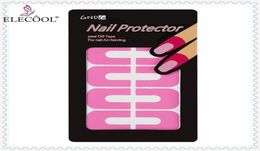 ELECOOL 10pcs Creative Ushape Form Guide Sticker Spillproof Finger Cover Nail Polish Varnish Protector Stickers Manicure Tool8089891