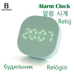 Clocks Mini Digital Alarm Clocks Table Clock with Backlight Snooze Temperature Magnetic Suction Timer for Kitchen Home Decor Kids Gifts