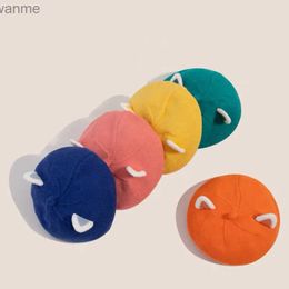 Шляпы шляпы девушки Beret Winter Hat Baby Beanies Симпатичная мультфильма лиса вязаная шляпа и ухо фото реквизита Рождественская детская шляпа Новорожденный мальчик wx