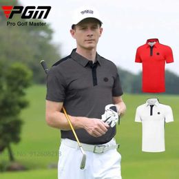 Men's Polos PGM Summer Anti-sweat Tops for Men Short Slve Shirts Male Fast Dry Sports Polo T-shirts Cooling Breathable Clothes Y240506