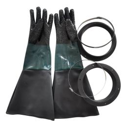 Gloves Sandblasting Gloves Sand Blaster Parts Blasting Gloves With O Rings For Sandblast Cabinet Sandblasting Gloves 23.6 Inch