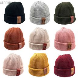Шляпы кепков вязаная детская шляпа зима и весенняя детская шляпа шляпа девочка и мальчики детские аксессуары детские шляпы эластичная 1-4-wx