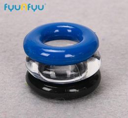 yutong 3PCSPack Silicone Delay Time Penis Ring Cock Rings Adult Products Male nature Toy Flexible Stay Donuts Party Gift2697262