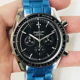 Designer Watch reloj watches AAA Quartz Watch Oujia Super Six Needle Egg Eye Black Steel Band Quartz Watch CL032 Mechanical mens watch