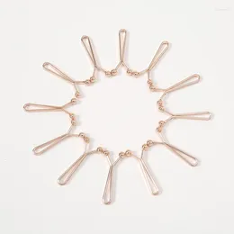 Scarves Wholesale 12pcs/Bag Scarf Clip Brooch Pins Solid Color Decorated Accessories For Women U-Shaped Hijab 2.3 1.5cm