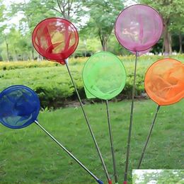 Fishing Accessories 1Pc Net For Kids Retractable Butterfly Insect Fish Flap Catch Mtifunctional Toys Stainless Steel2125 Drop Delivery Otgdn