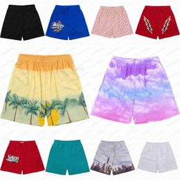 Men's Shorts 2024eric Mens Mesh Beach Swimming Designer Emmanuels Womens Basketball Shorts Running Cloud Top Fiess Loose Football Sports Quartersiioo