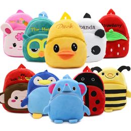 Cartoon Anime Backpack Childrens Plush Toy School Bag Mini Bags Toy Cute Mini Candy Bags 0-3 Years for Child Birthday Gift 240424