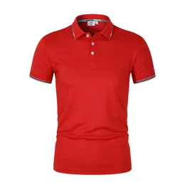 Men's Polos 2024 Summer High-end Business Casual Lapel Short Sleeve High Quality Shirt Polo T-shirt Top S-6XL Men Clothing