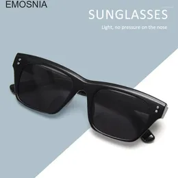 Sunglasses Men Women Personalized Trendy Polarized Fashion Wrap Square Frame Ins Eyewear Show Small Facial Features