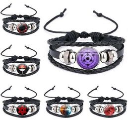 Anime s Sharingan Eye Bracelet Vintage Figure Leather Bracelets Goth Fashion Bangle For Fans Men Jewellery Gifts 2021 Trendy X07061620086