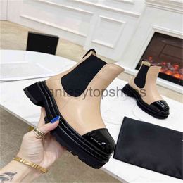 Channeles Nude Toe Designer Black Pointed Shoes Boots Mid Heel Long Short Boots Shoes Ssk