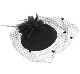 Party Hats 1Pc 20s 30s Pillbox Fascinator Hat Cocktail Wedding Tea With Veil275Y7295629