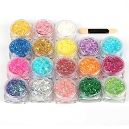 E5DK Body Glitter Colours Mermaid Sequins Gel Holographic Sequins Hair Body Face Glitter Gel Art Loose Sequins Shimmer Eye Shadow TSLM1 d240503