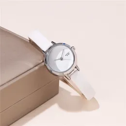 Wristwatches Fashion Small Dial Slim Leather Women Lady Quartz Casual Watch