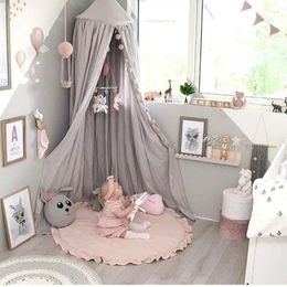 Carpets 2024 Round Solid Coloured Lace Game Mat Crawling Baby Room Carpet Children's Decorative Blanket
