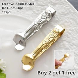 Accessories Creative Stainless Steel Ice Cubes Clips Sugar Tongs Foods BBQ Clips Ice Clamp Tool Bar Kitchen Serving Tong Kitchen Accessories