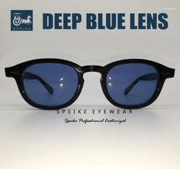Sunglasses SPEIKE Customised Vintage Blue Lenses Lemtosh Style Retro Porlarized Glasses Can Be Myopia Sunglasses1Sunglasses9406520