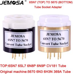 Amplifier 1PC Vacuum Tube CV181 6SL7 6N8P 6N9P 6SN7 TO 5670 6N3 6H3N 369A DIY Audio Vacuum Tube Amplifier Convert Socket Adapter