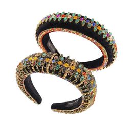 colorful diamond headbands for women luxury designer Baroque diamonds headband bohemian vintage hair band jewelry accessories love7223147