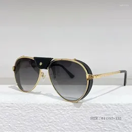 Sunglasses 2024 Designer Women's Pilot 0296s Sun Glasses Men Women UV400 Protection Outdoor Travel Shades Lad