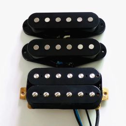 Accessories Donlis 16K Bridge Pickup Black/ Ivory/ White Electric Guitar Pickup For Handmade SSH Guitars With Hight Output