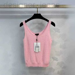 Women's T-Shirt designer Early Spring New CH Light Maturity Style, Small Crowd, Reduce Age, Slim Fit, Appearance, Versatile Short Knitted Tank Top 0NYE