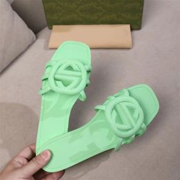 Designer slippers flat designer sandals slides designer shoes summer jelly Colour women comfortable sliders dressy sandalia de mujer luxury slides for men sh052