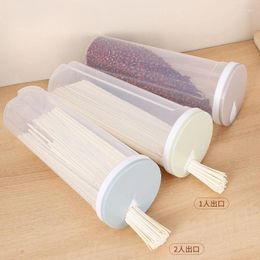 Storage Bottles Noodle Cylinder Sealed Hanging Box Quantitative Transparent Cover Plastic Household Fresh-keeping