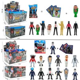 Action Toy Figures Skibidi Toilet Beat Box Vs Collect Them All Toys Collectible Gifts For Kids Fans Adults Birthday es Funny Anime Game Figure T240506