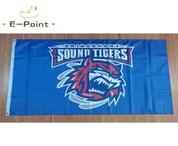 AHL Bridgeport Sound Tigers Flag 35ft 90cm150cm Polyester Banner decoration flying home garden Festive gifts1416701