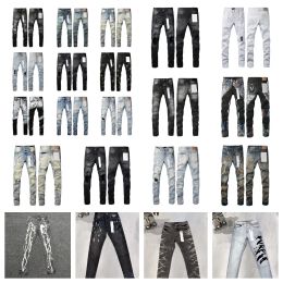 Jeans New Ksubi Designer Jeans Purple Jean Mens jeans Fashion Streetwear Badge Black Skinny Jeans Washed Motocycle Denim Pants Straight