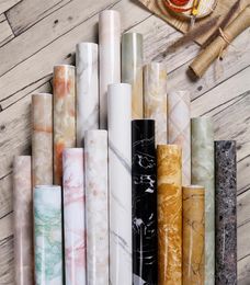 Premium Marble PVC Waterproof Self Adhesive Wallpaper DIY Furniture Cabinet Wardrobe Renovation Home Decor Kitchen Bathroom Sticke1572095
