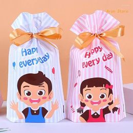 Gift Wrap 50 Pcs Easter Bag Cloth Candy Bags For Party Biscuits Goodie Giveaways Boy/Girl Print