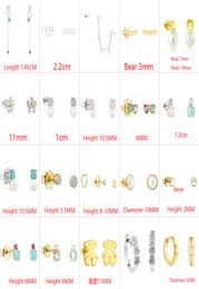 Fahmi 2022 New Style 100% 925 Sterling Silver cute Bear Trend Fashion Ladies Beauul Classic Earrings Jewellery Factory Direct Wholesale9284718