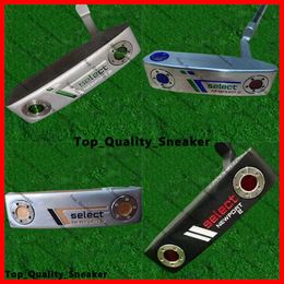 Puntori da golf Seleziona Newport 2 Blue Smiley Face Steel Abdatto Scotty Putter Zyd87 Scotty Camron putter Golf Clubs 32/03/34/35/35 pollici con copricapo di golf con logo