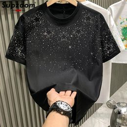 Men's T Shirts Supzoom Arrival Summer Light Luxury Star Rhinting Neutral Short O-neck Casual Heavy Texture Cotton Ins Loose Men Tshirt