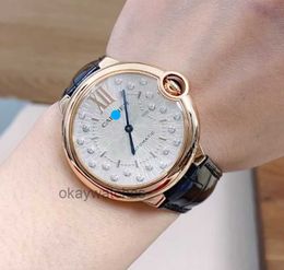 Crater Automatic Mechanical Unisex Watches Complete Set of New 36mm Blue Balloon 18k Rose Gold Wgbb0053 Womens Watch with Original Box