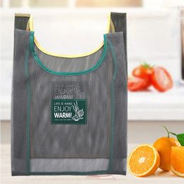 Shopping Bags Portable Grocery For Fruit Vegetable Kitchen Storage Bag Mesh Organizer Handbag Net Reusable Tote