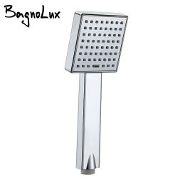 Set Bagnolux High Quality New Super Booster Water Saving Hand Held Rainfall Shower Head For Bathroom Accessories Showerhead HS11011