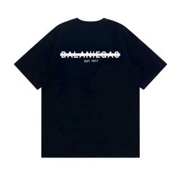 Men's T-Shirts New Summer Luxury Brand T-shirt Men T Balaniegas Letter Printing Short Slve Women Round Neck 100% Cotton Strtwear Clothing T240506