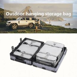 Storage Boxes Large Capacity Travel Hanging Luggage Organiser Breathable Portable Garment Organisers Shelves Hooks Foldable Packing Cube