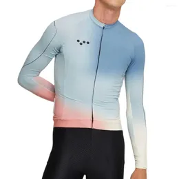 Racing Jackets High Density Lightweight Fabric 2024 Pedla Summer Cycling Jersey Long Sleeve Men Customised Team Pro Race Bicycle Clothing