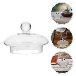 Dinnerware Sets Tea Pitcher Teapot Lid Household Cover Replacement For Kettle Clear Teacup Glass