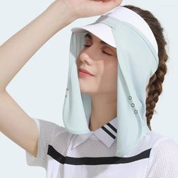 Scarves Women Shawl Sunscreen Cap Face Neck Sunshade UV Protection Visor Sun Protective Cover Hat Masks Anti-UV Elastic Summer