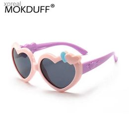 Sunglasses Flexible childrens sunglasses girls sunglasses Polarised light anti UV shadow baby heart-shaped sunglasses Oculos WX