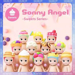 Blind box Blind Box Sweets Series Figures Kawaii Mini Ice Puff Pudding Candy Figure Mystery Box Surprise Bag Dolls Toy T240506