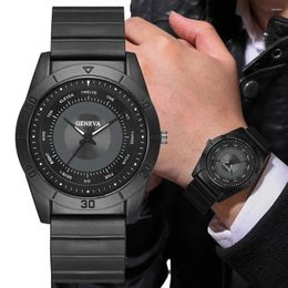 Wristwatches Durable Men's Sport Watch With -Resistant Silicone Strap - Perfect Gift For Active Men