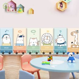 Stickers Kindergarten Cartoon AntiCollision Wall Stickers For Kids Rooms 3D Soft Wall Decoration Self Adhesive Home Wall Skirting Decor